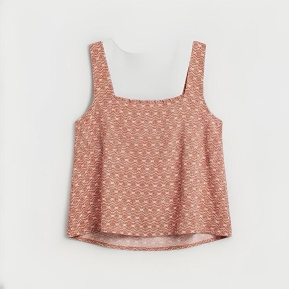 a.n.a Tops - a.n.a. Pink Floral Cropped Tank Top, Size XXL, Retro Hippie Sleeveless
